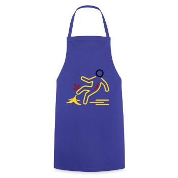 Arm Slip Ger - Kochschürze - Royalblau - Vorne - AI Model Male 185 dark (185cm)