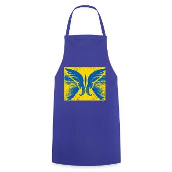 Wings for Freedom Peace - Cooking Apron - royal blue - Front - AI Model Male 185 dark (185cm)