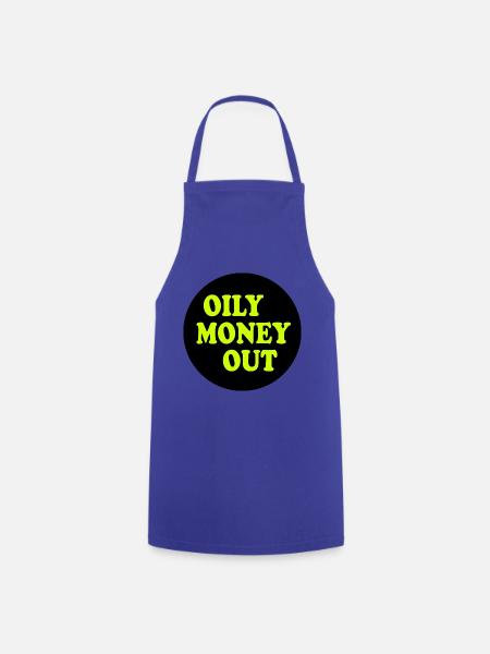 Only money out - Kochschürze - Royalblau