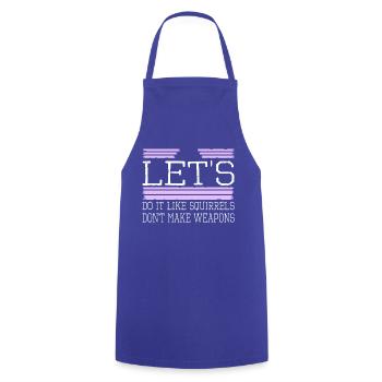 60s birthday counterculture global peace cool love - Cooking Apron - royal blue - Front - AI Model Male 185 dark (185cm)