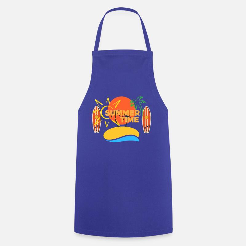 SUMMER TIME - Cooking Apron - royal blue