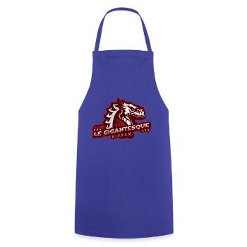 High-Designs logo d'un gigantesque dragon - Tablier de cuisine - bleu royal - Devant - AI Model Male 185 dark (185cm)
