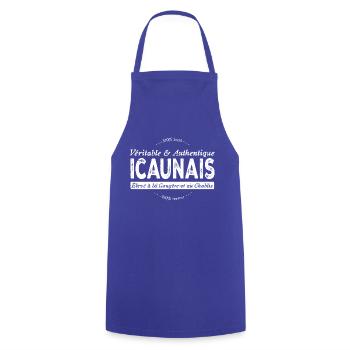 Icaunais de l'Yonne - Tablier de cuisine - bleu royal - Devant - AI Model Male 185 dark (185cm)
