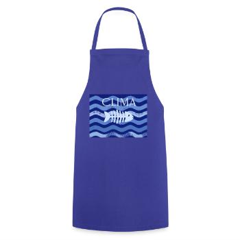 Clima - Kochschürze - Royalblau - Vorne - AI Model Male 185 dark (185cm)