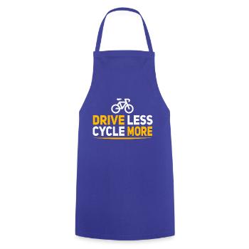conduire moins rouler plus cadeau pour cycliste - Tablier de cuisine - bleu royal - Devant - AI Model Male 185 dark (185cm)