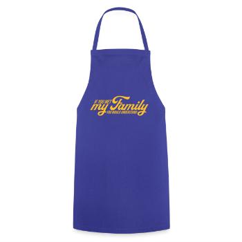 you would understand quote - Cooking Apron - royal blue - Front - AI Model Male 185 dark (185cm)