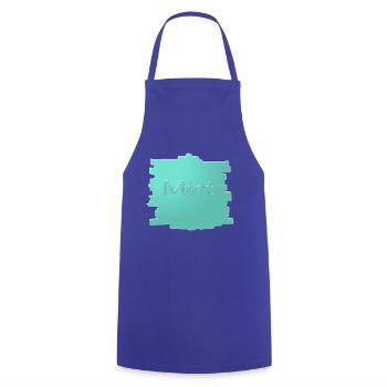 Mint - Cooking Apron - royal blue - Front - AI Model Male 185 dark (185cm)