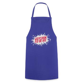 J’ai fermé mon livre - Tablier de cuisine - bleu royal - Devant - AI Model Male 185 dark (185cm)