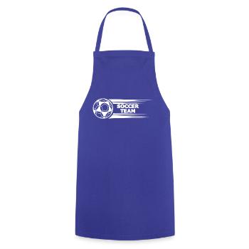 Fußball Football - Tablier de cuisine - bleu royal - Devant - AI Model Male 185 dark (185cm)