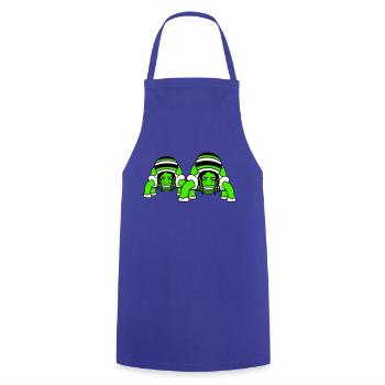2 Schildkröten Reggae Musik Rasta Team Jamaika Fun - Kochschürze - Royalblau - Vorne - AI Model Male 185 dark (185cm)