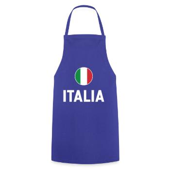 Italia 2020 Italy Football Team 2021 - Cooking Apron - royal blue - Front - AI Model Male 185 dark (185cm)
