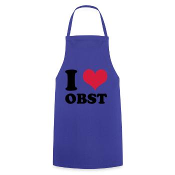 J'aime les fruits - Tablier de cuisine - bleu royal - Devant - AI Model Male 185 dark (185cm)