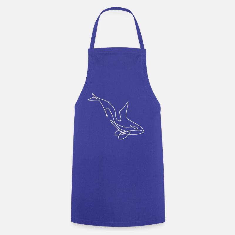 Orca - Tablier de cuisine - bleu royal