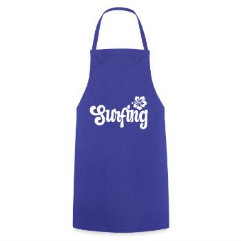 Surfing Surfergirl Surfen Wellenreiten Geschenk - Kochschürze - Royalblau - Vorne - AI Model Male 185 dark (185cm)