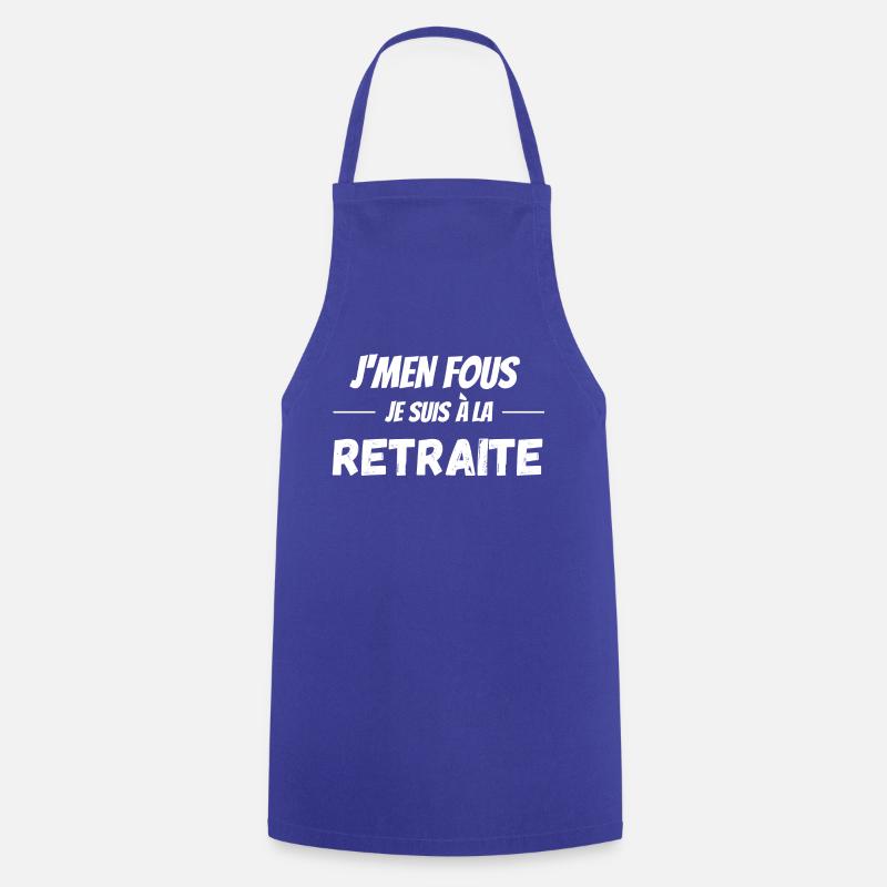 Retraite - Tablier de cuisine - bleu royal