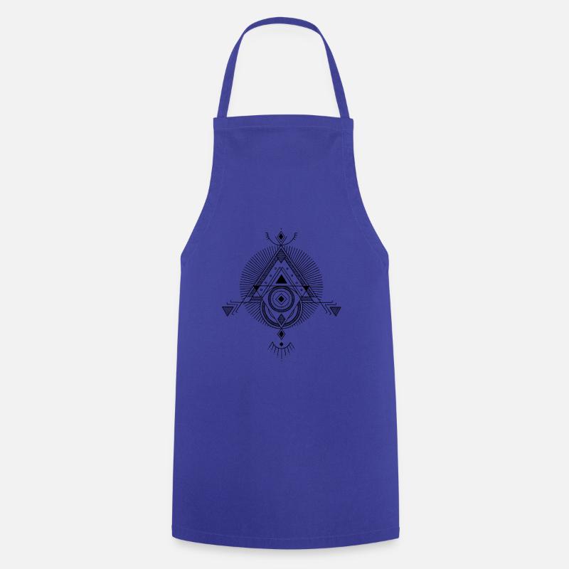 Triangle geometry - Cooking Apron - royal blue