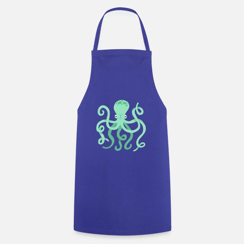 octopus - Cooking Apron - royal blue