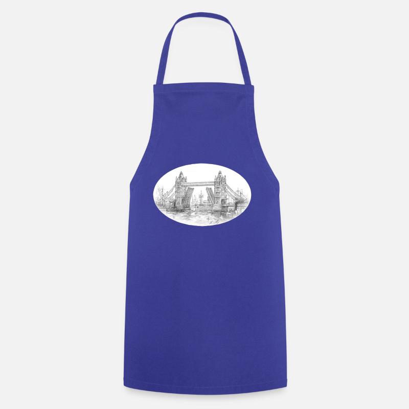 Pont de la tour - Tablier de cuisine - bleu royal