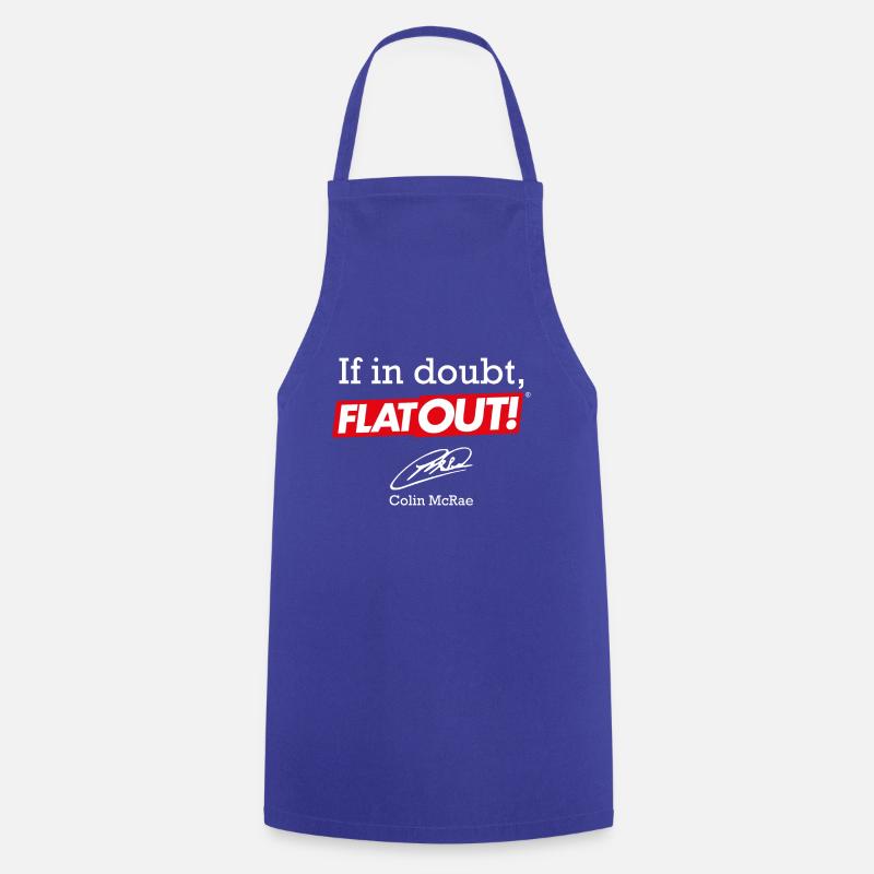 If in doubt, FlatOut! - Tablier de cuisine - bleu royal
