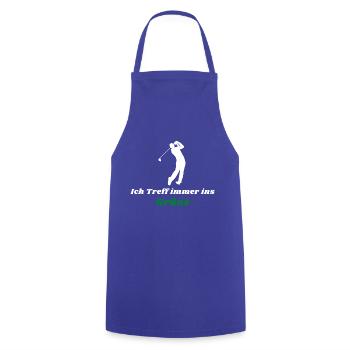 Golf Golfplatz ins grüne Geschenk - Kochschürze - Royalblau - Vorne - AI Model Male 185 dark (185cm)