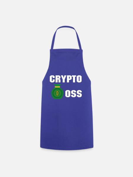 Bitcoin Trading Crypto Aktien - Kochschürze - Royalblau