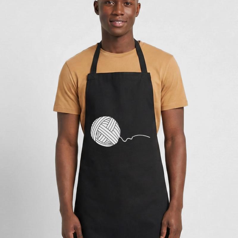 Wool wool tyre white (vector object) Cooking Apron