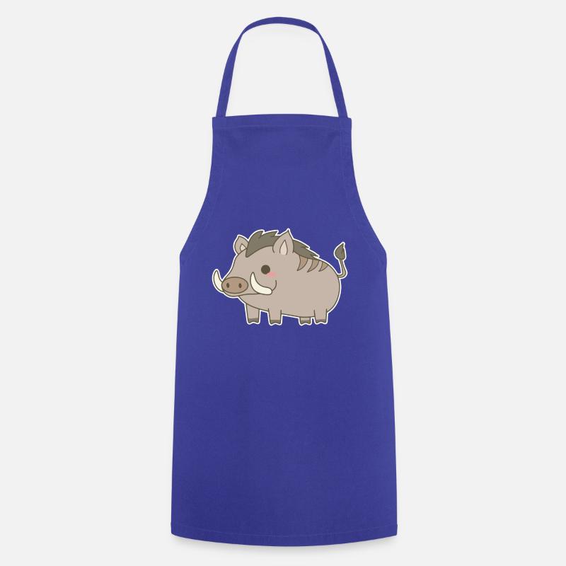 Wild boar - Cooking Apron - royal blue