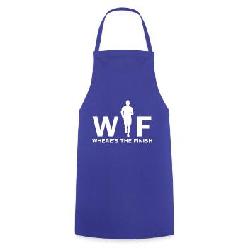 Marathon Running - Cooking Apron - royal blue - Front - AI Model Male 185 dark (185cm)
