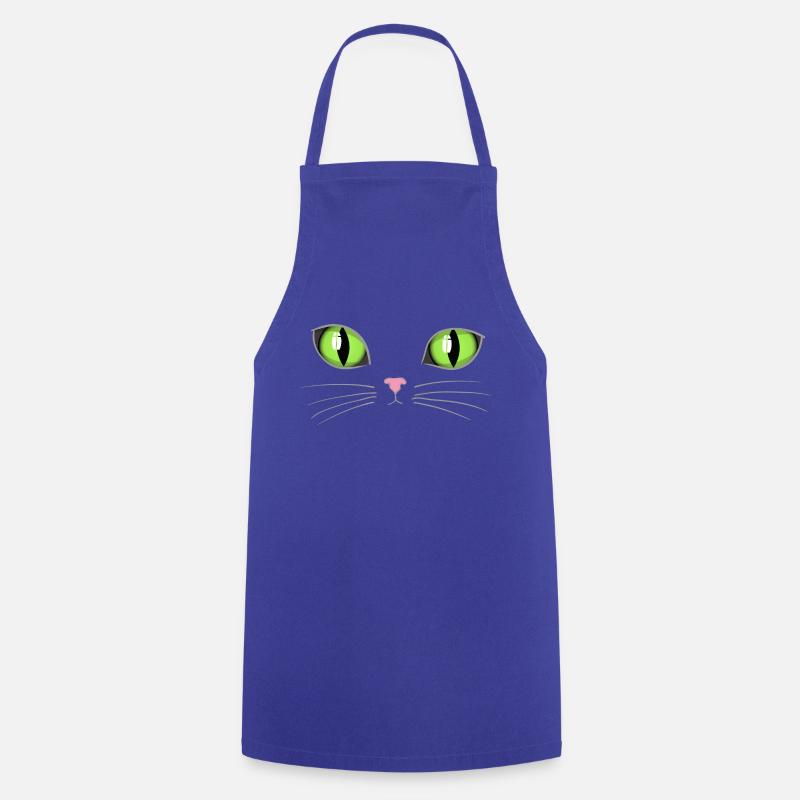 Cat's eyes - Tablier de cuisine - bleu royal