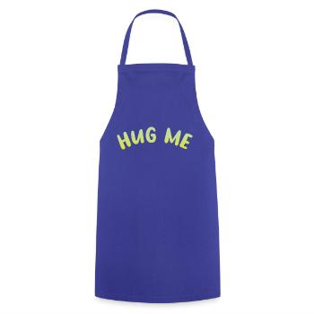 hug me - Kochschürze - Royalblau - Vorne - AI Model Male 185 dark (185cm)