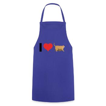 Ich Liebe Chonker - Fat Cat Meme - Kochschürze - Royalblau - Vorne - AI Model Male 185 dark (185cm)