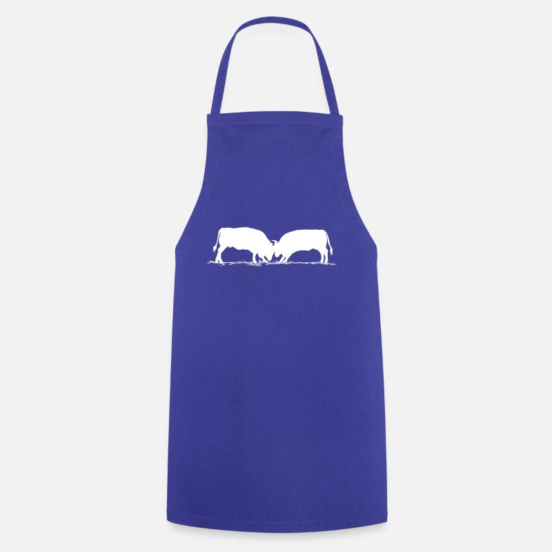 Vache d'hérens, eringer - Tablier de cuisine - bleu royal