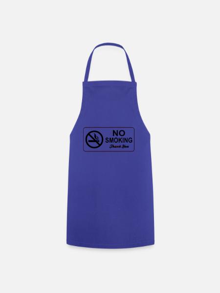 no smoking - Kochschürze - Royalblau