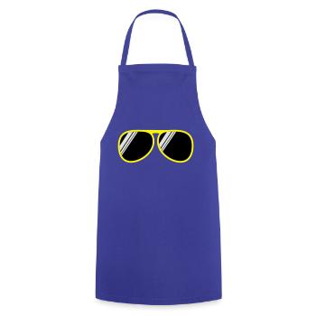 brille - Kochschürze - Royalblau - Vorne - AI Model Male 185 dark (185cm)