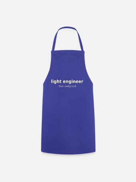 light engineer - Kochschürze - Royalblau