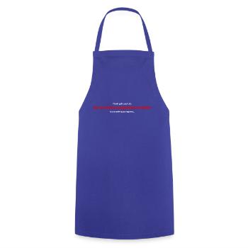 Noah Verschwörungstheoretiker - Kochschürze - Royalblau - Vorne - AI Model Male 185 dark (185cm)