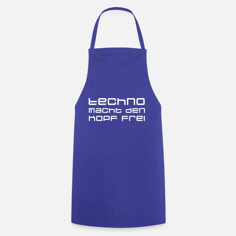 Techno-Leidenschaft - Kochschürze - Royalblau