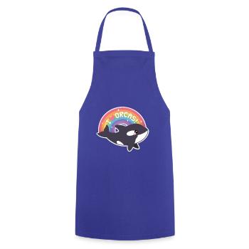 Mignon J’aime Orques Arc-en-ciel - Tablier de cuisine - bleu royal - Devant - AI Model Male 185 dark (185cm)