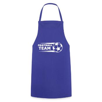 Fußball Soccer - Cooking Apron - royal blue - Front - AI Model Male 185 dark (185cm)