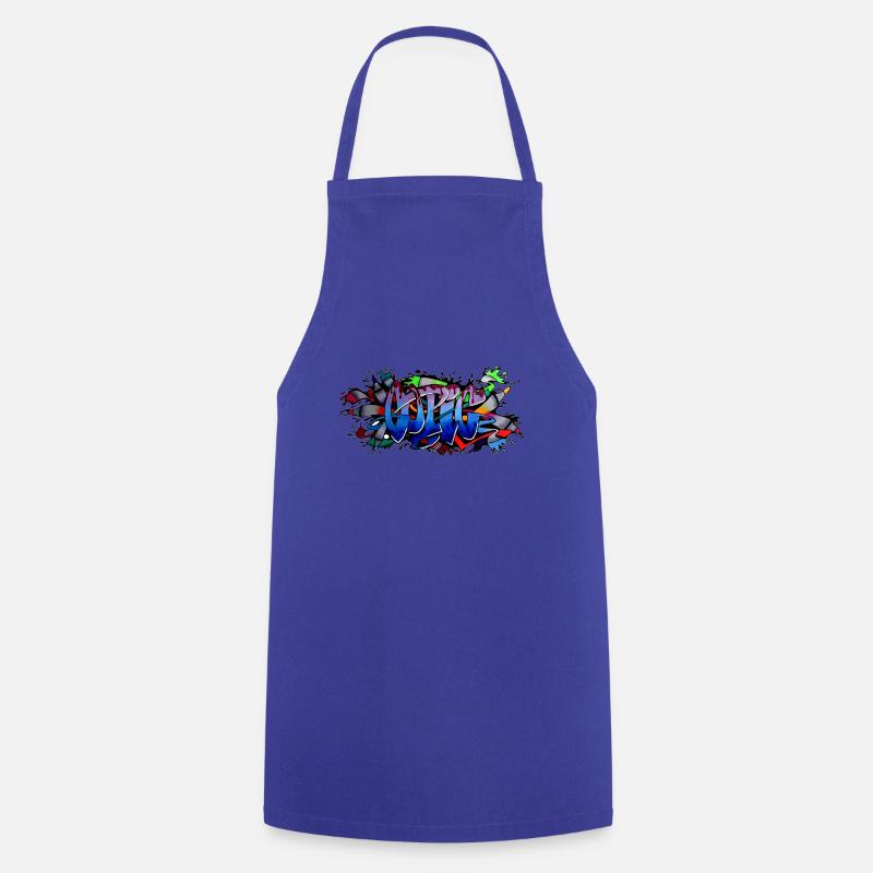 Graffiti - Cooking Apron - royal blue