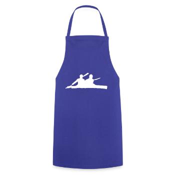 Kayak Paire blanc - Tablier de cuisine - bleu royal - Devant - AI Model Male 185 dark (185cm)