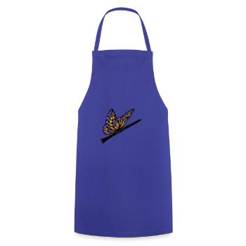 Butterfly clarinet - Cooking Apron - royal blue - Front - AI Model Male 185 dark (185cm)