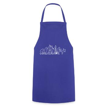Football Football coach Footballer Footballer - Cooking Apron - royal blue - Front - AI Model Male 185 dark (185cm)