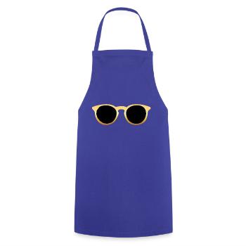 lunette de soleil or 2 B - Tablier de cuisine - bleu royal - Devant - AI Model Male 185 dark (185cm)
