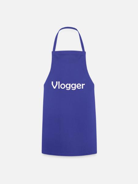 Vlogger - Kochschürze - Royalblau