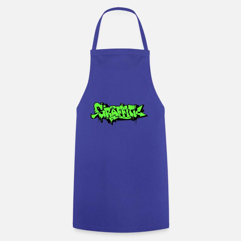 GRAFFITI - Tablier de cuisine - bleu royal