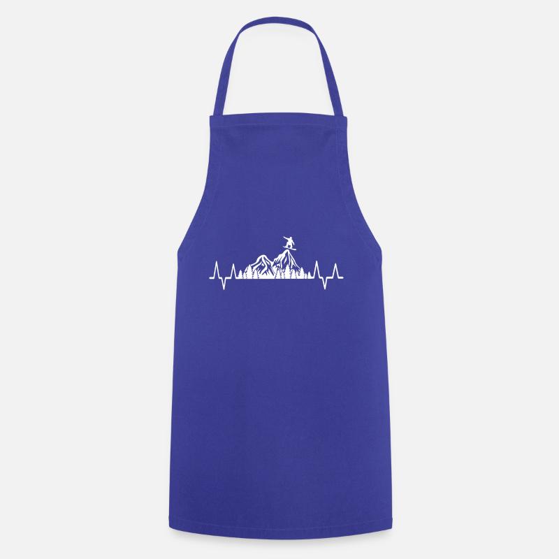 Snowboard Snowboarder - Cooking Apron - royal blue