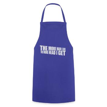 I get more head - Cooking Apron - royal blue - Front - AI Model Male 185 dark (185cm)