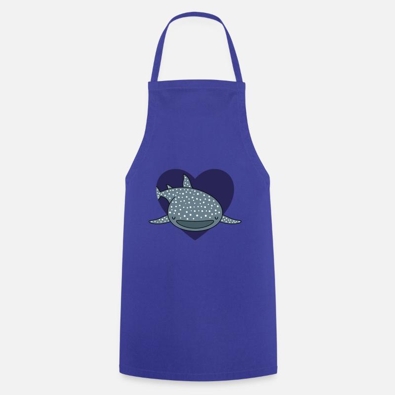 Amour de requin baleine - Tablier de cuisine - bleu royal