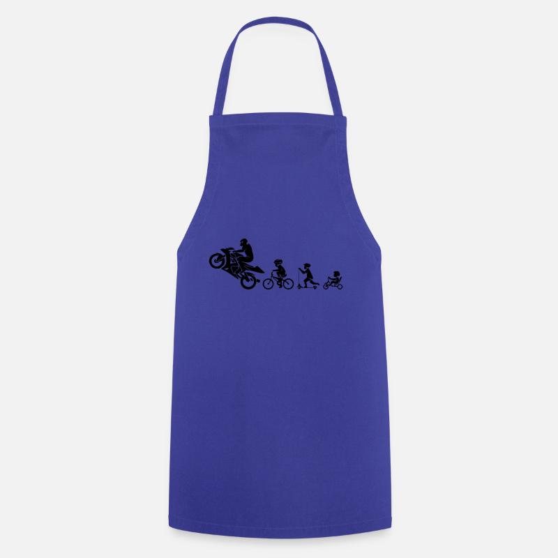 motorcycle - Cooking Apron - royal blue